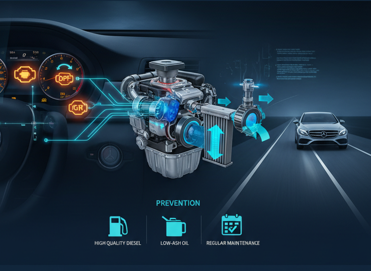 賓士柴油車主亮引擎燈/DPF燈/EGR燈後該如何處理：完整指南