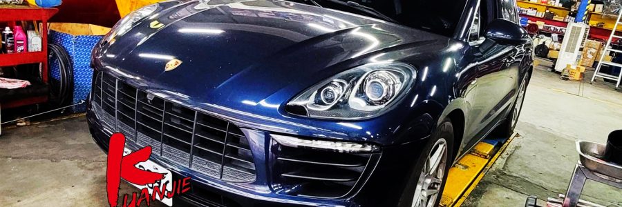 Porsche 保時捷 MACANS 3.0TDI汽門蓋漏油墊片 DPFERG阻塞積碳清洗 引擎燈亮加速無力冒黑煙